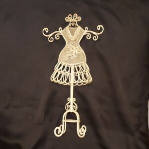 Elegant Cream Wire Dress Form Decor